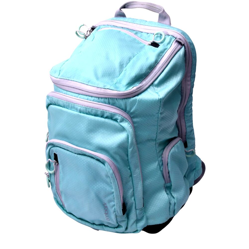 Embark Aqua Blue Multi Pocket Backpack Padded Travel School Bag